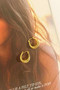 Solstice Crest Earrings - Gold