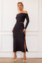 Catalina Midi Skirt - Charcoal
