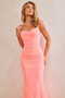 Talk To Me Maxi Dress - Neon Peach