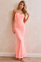 Talk To Me Maxi Dress - Neon Peach
