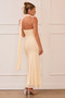 Lunaria Mesh Maxi Dress - Beige