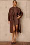 Calla Lilly Trench Coat - Espresso
