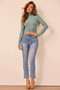 Shelly Wave Knit Top - Sage