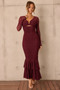 Whispering Love Maxi Dress - Wine