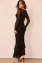Whispering Love Maxi Dress - Black