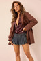 Reo Heart Trench Coat - Espresso