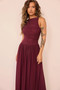Painters Garden Maxi Dress - Plum