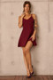Tasha Knit Mini Dress Set - Wine