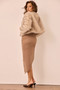 Paris Night Faux Fur Jacket - Stone