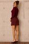 Lori Knit Crop Top - Wine