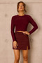 Lori Knit Crop Top - Wine