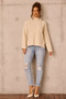 Washed Ashore Knit Sweater - Bone