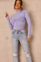Sculpted Verse Knit Bodysuit - Cornflower