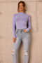 Sculpted Verse Knit Bodysuit - Cornflower