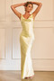Serein Drape Maxi Dress - Yellow