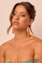 Solstice Drop Earrings - Orange