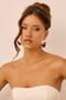 Molten Pebble Earrings - Brown