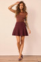 Icon Edit Knit Mini Skirt - Plum