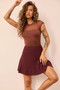 Icon Edit Knit Mini Skirt - Plum