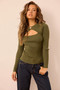 Ridgeway Knit Top - Moss