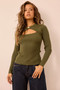 Ridgeway Knit Top - Moss