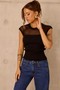 Starlit Dreams Knit Top - Black