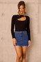 Little Sultry Knit Bodysuit - Black