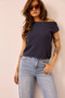Dance In The Sun Knit Top - Navy