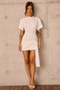 Noir Nights Woven Mini Dress - Ivory