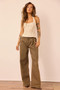 Get My Attention Woven Top - Cream Stripe