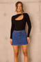 Believe In Me Denim Mini Skirt - Denim Blue