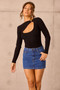 Believe In Me Denim Mini Skirt - Denim Blue
