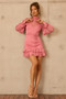 Look Into The Sun Mini Dress - Blush