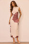 Escape Plans Mesh Midi Dress - Chocolate