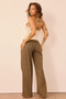 Monroe Vintage Denim Jeans - Olive Khaki