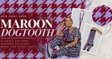 elitecare™ Maroon Dog Tooth