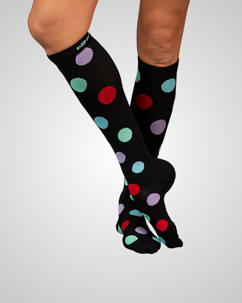 elitecare Knee High Compression Socks - Dots