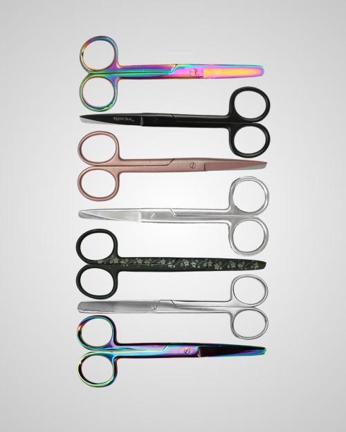 elitecare Straight Scissors - Metallic
