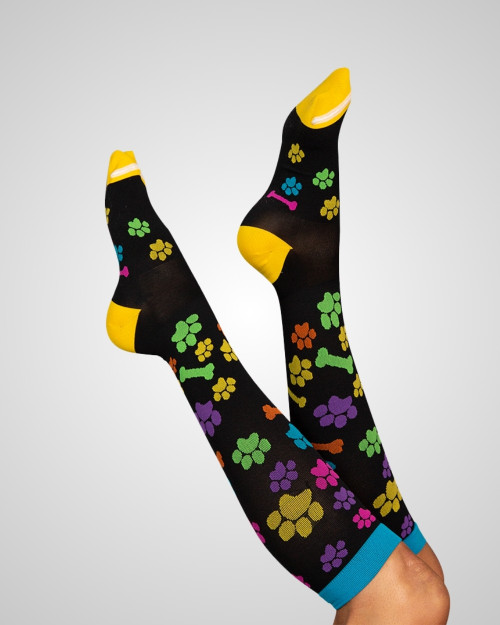 elitecare Knee High Compression Socks - Paws