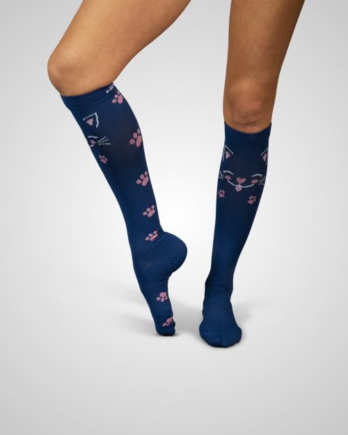 elitecare Knee High Compression Socks - Cats