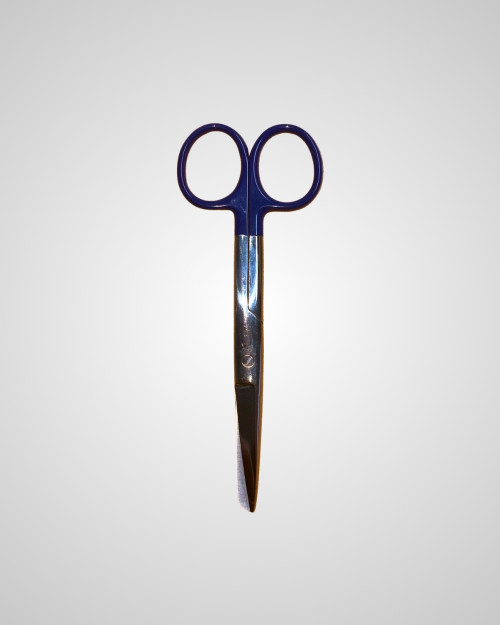 elitecare Straight Scissors - Navy (Sharp/Blunt)