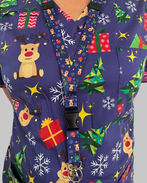 elitecare Lanyard - Pattern Reindeer Christmas