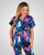 elitecare Classic Unisex Print Scrub Top - Aussie Birds