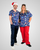 elitecare Classic Unisex Print Scrub Top - Santas Aussie Adventure