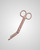 elitecare Curved Scissors - Metallic