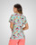 Koi - Women's Print Scrub Top - Hula Lulu