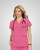 Koi Hustle and Heart Scrub Top - Rose