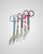 elitecare Curved Scissors - Pattern