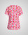 Koi - Women's Print Scrub Top - Wink Love