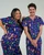 elitecare Unisex Print Scrub Top - Reindeer Christmas